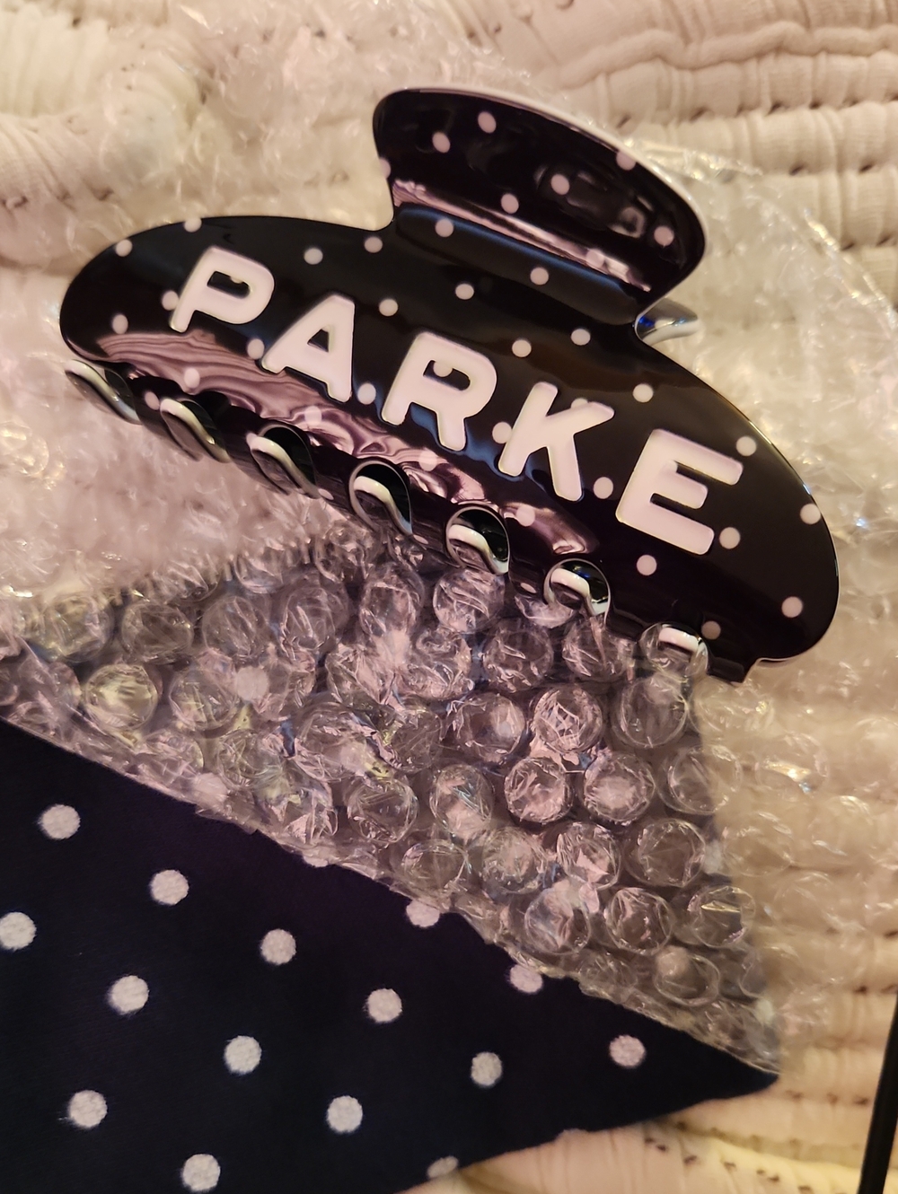 Parke Polka Dot Claw Clip